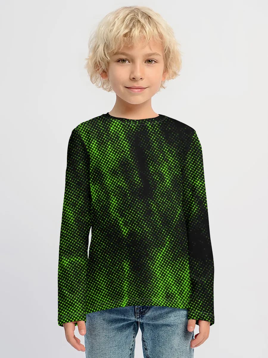 Boys' cotton long sleeve shirt