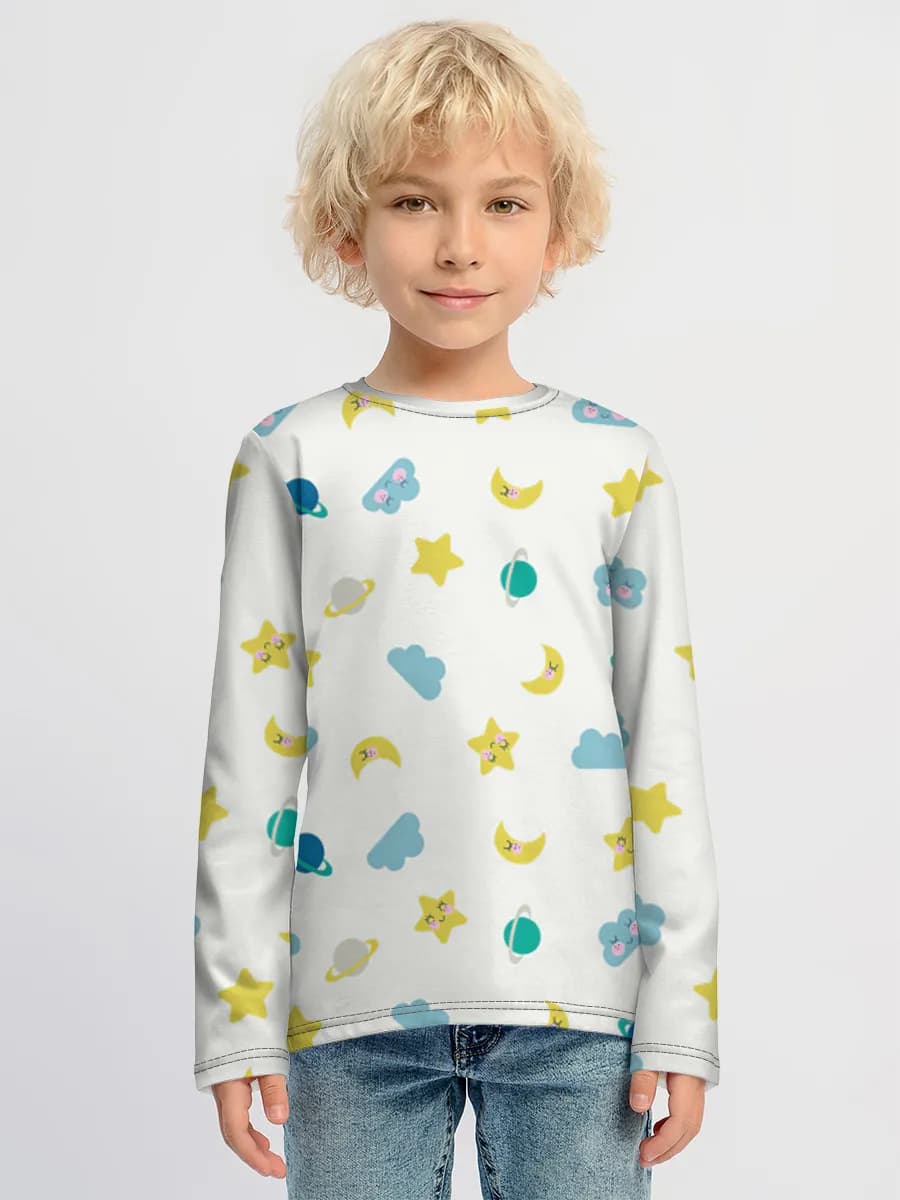 Boys' cotton long sleeve shirt