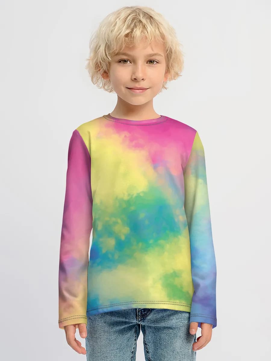 Baumwoll-Langarmshirt Jungen