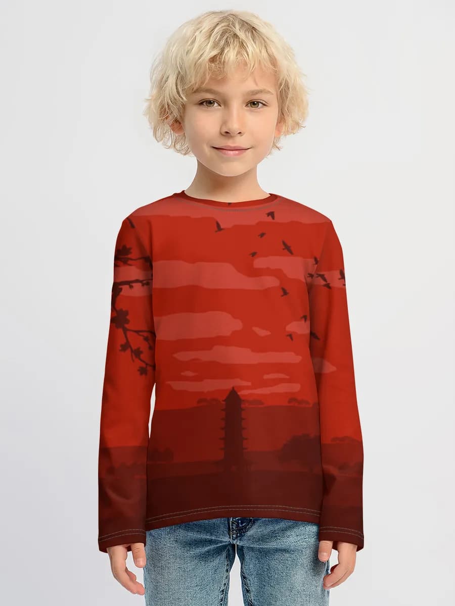 T-shirt manches longues coton garçon