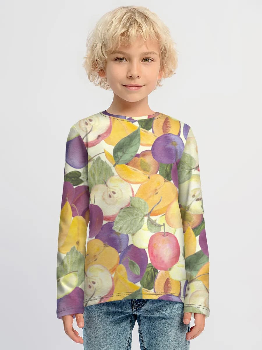 Boys' cotton long sleeve shirt