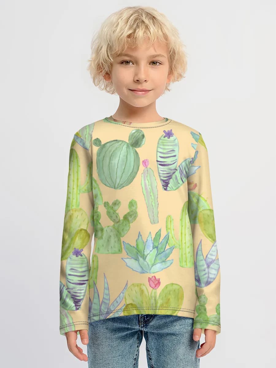 Camiseta Manga Larga de Algodón Niño