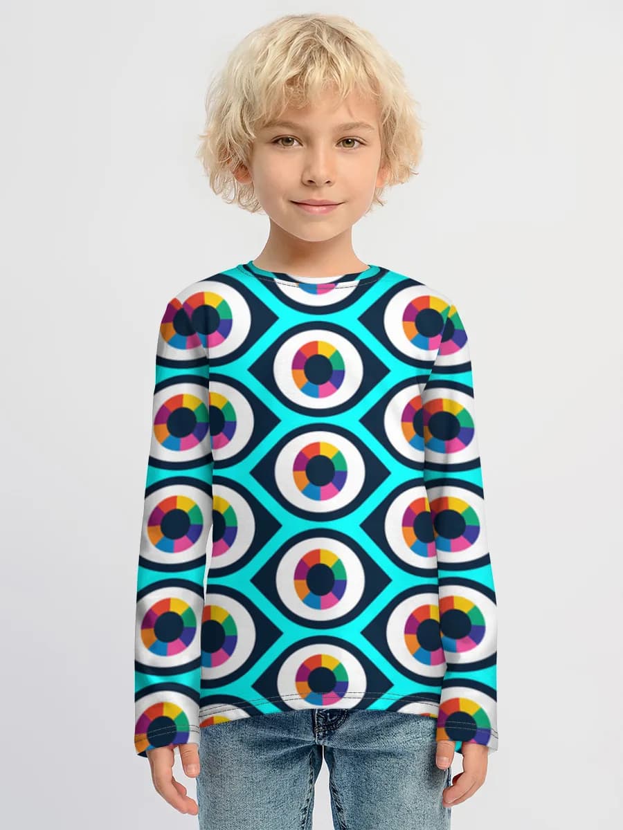 Baumwoll-Langarmshirt Jungen