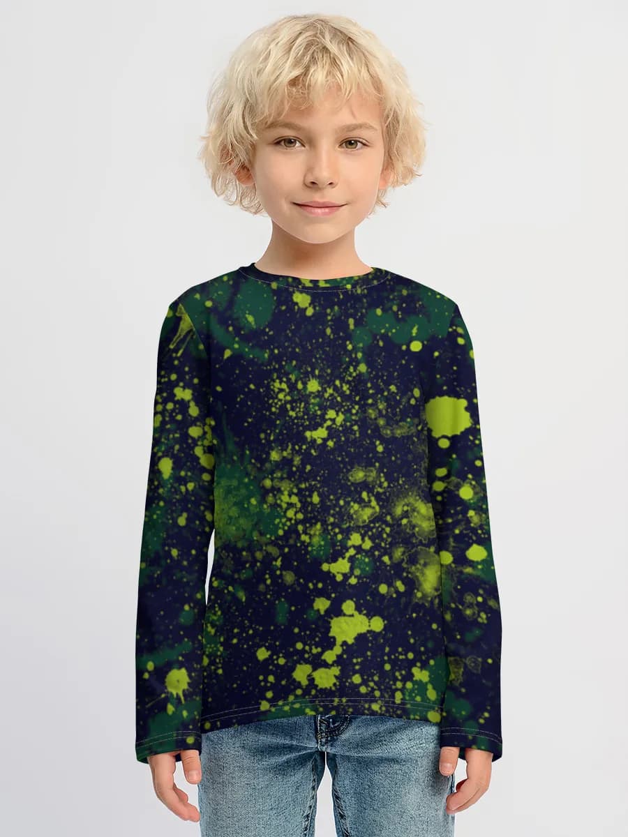 Baumwoll-Langarmshirt Jungen
