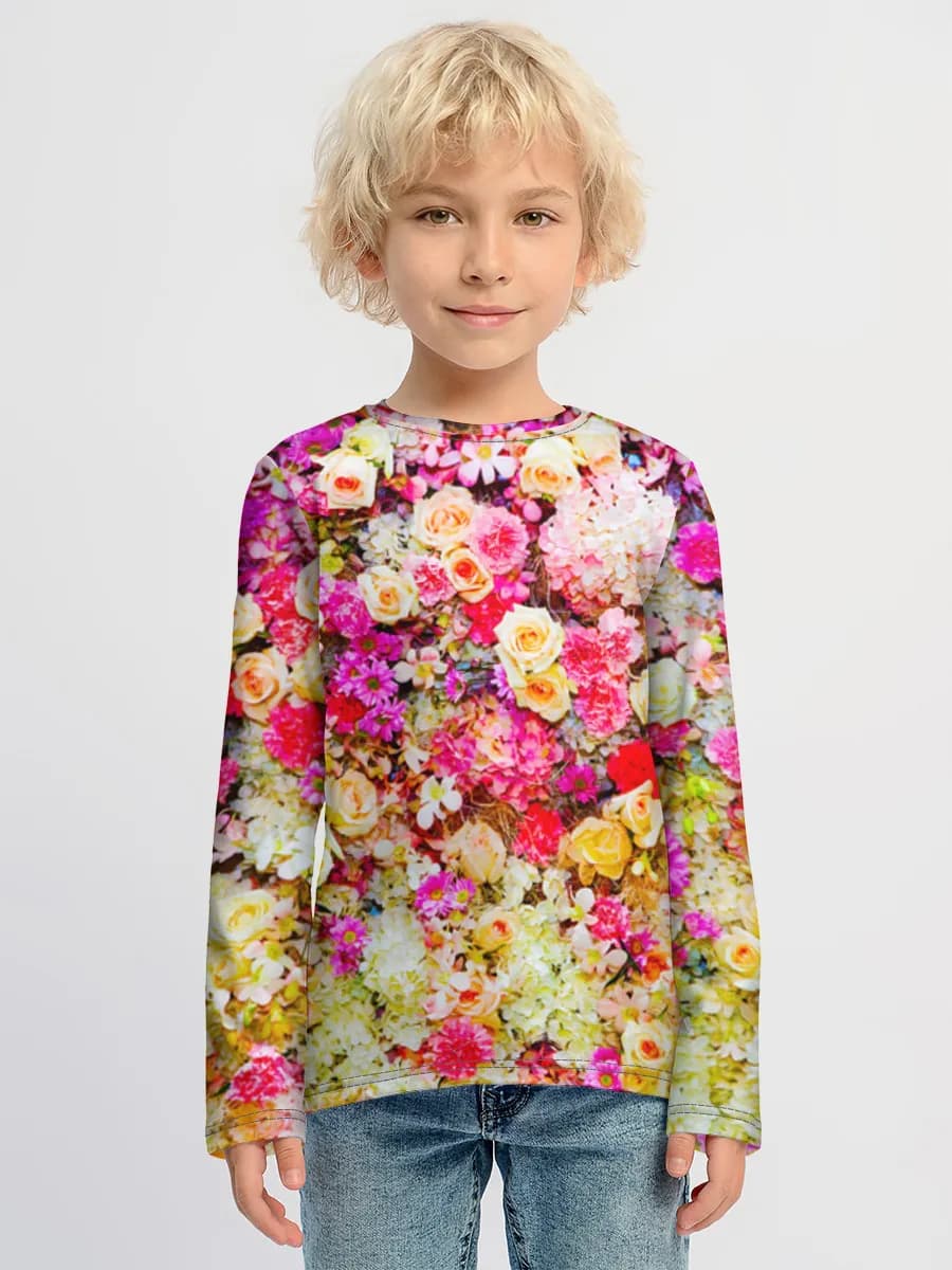 Camiseta Manga Larga de Algodón Niño