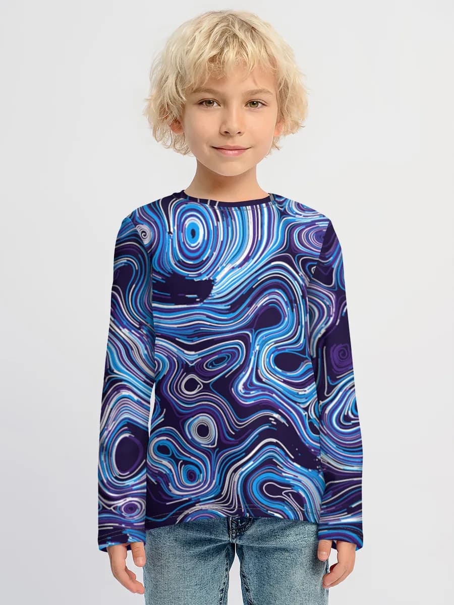 Boys' cotton long sleeve shirt