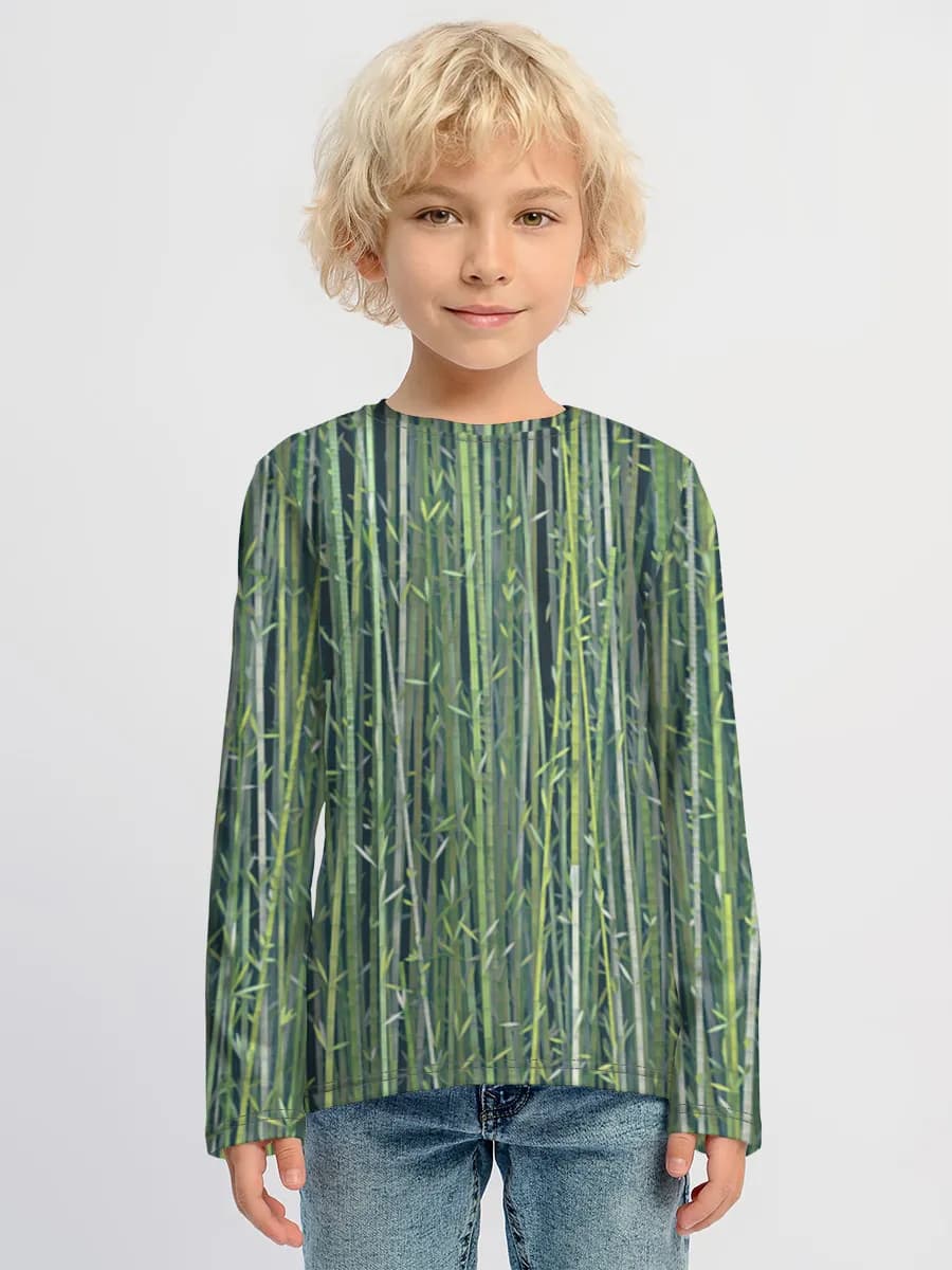 Boys' cotton long sleeve shirt