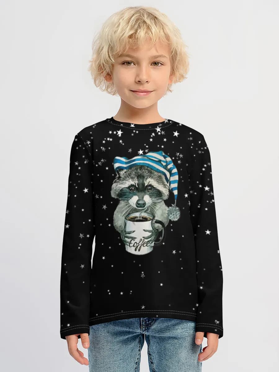 Boys' cotton long sleeve shirt
