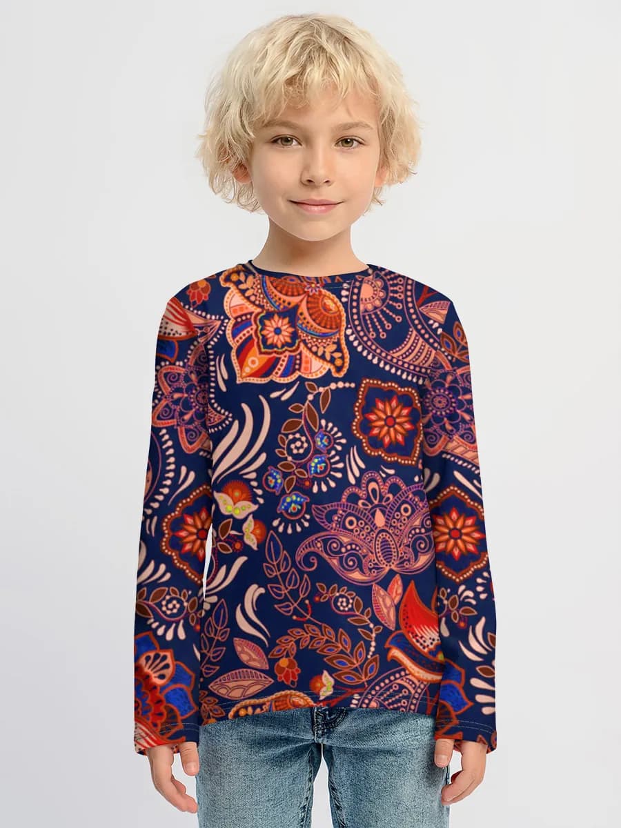 T-shirt manches longues coton garçon
