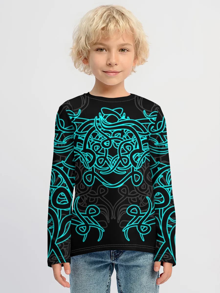 Boys' cotton long sleeve shirt