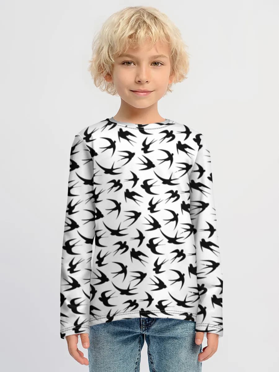 Boys' cotton long sleeve shirt