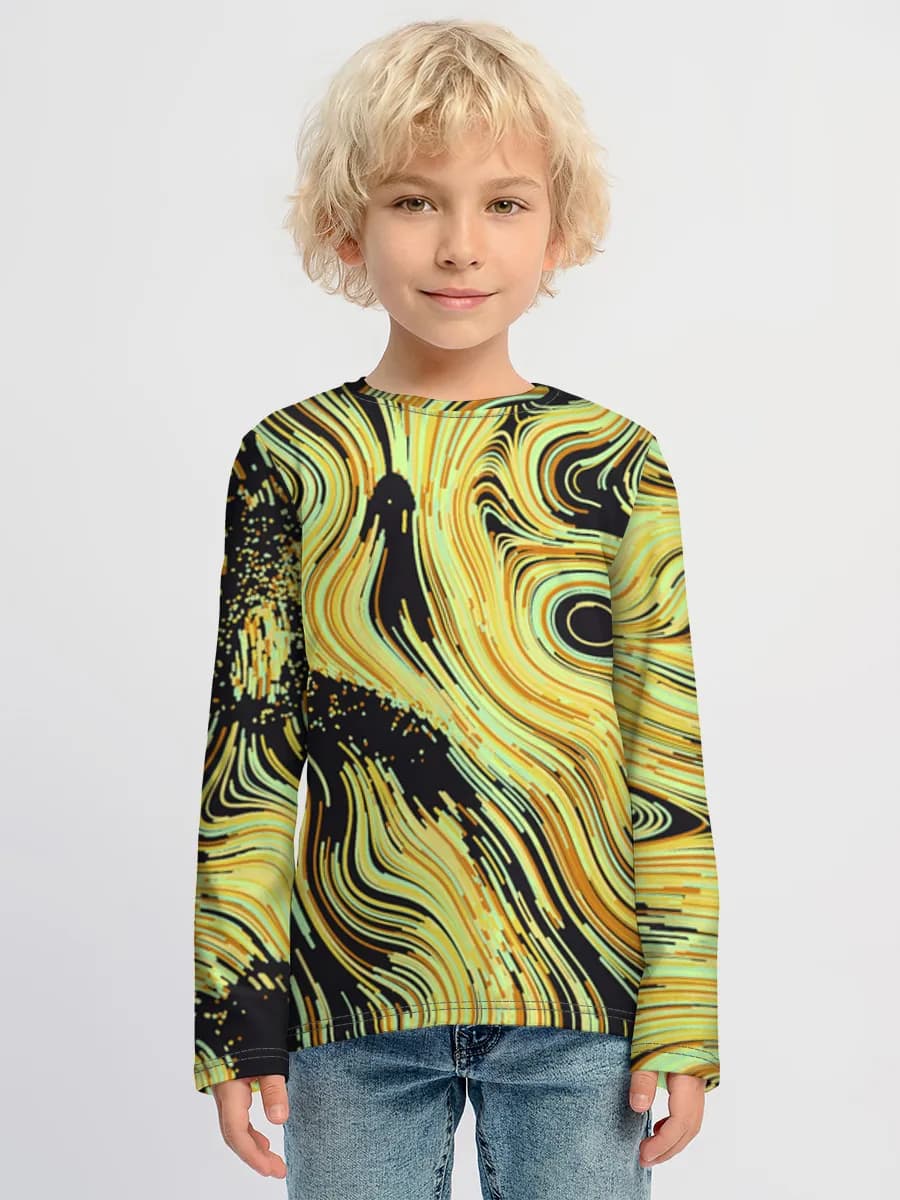 Camiseta Manga Larga de Algodón Niño