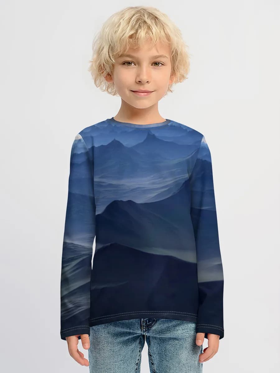 Boys' cotton long sleeve shirt