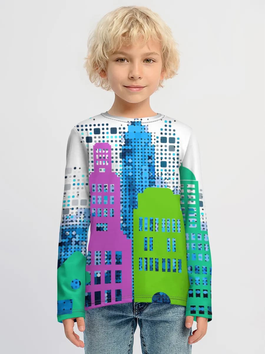 T-shirt manches longues coton garçon