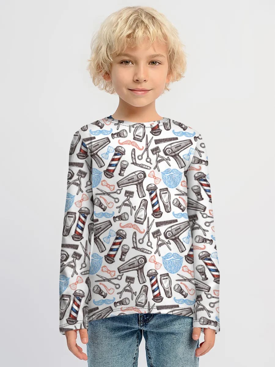 Boys' cotton long sleeve shirt