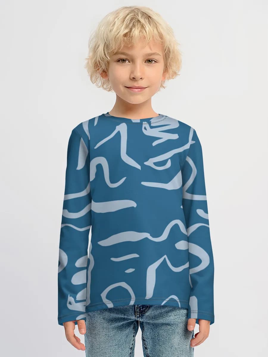 Boys' cotton long sleeve shirt