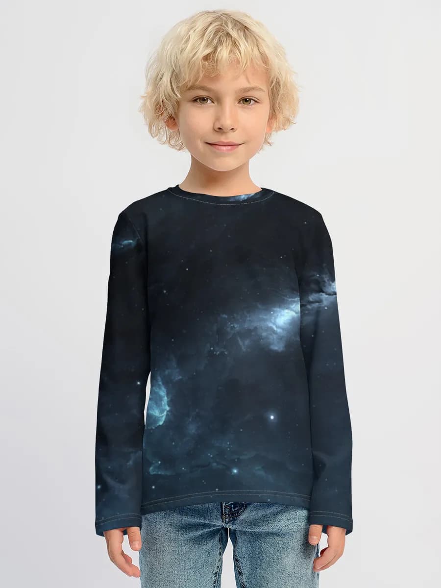 Boys' cotton long sleeve shirt