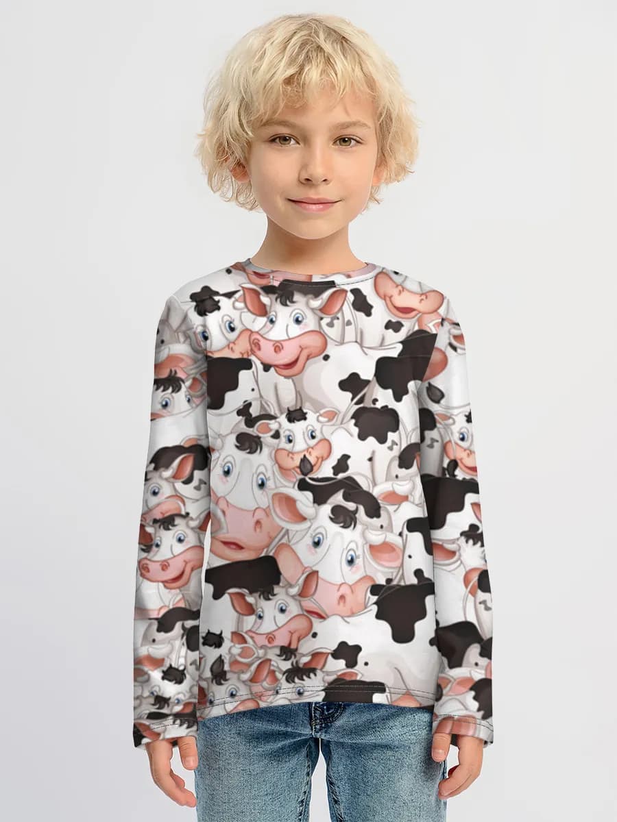 Boys' cotton long sleeve shirt