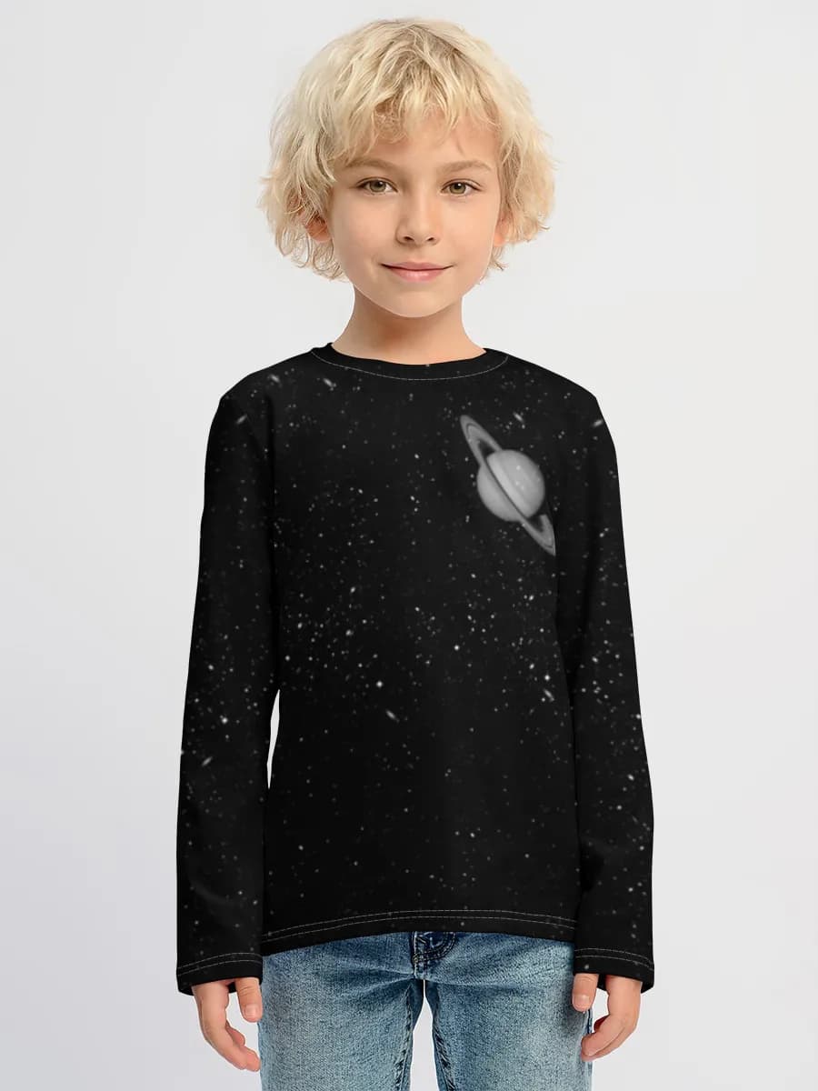 Boys' cotton long sleeve shirt