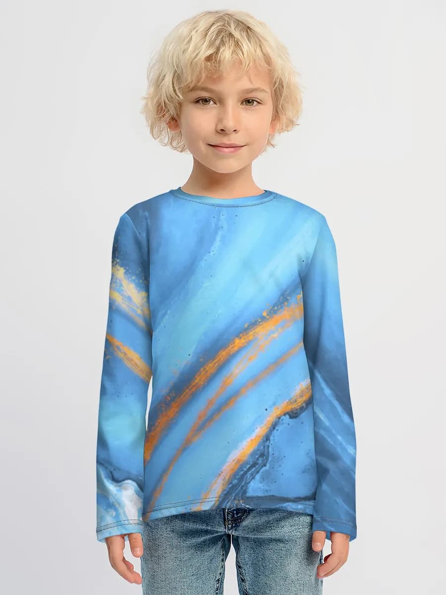 Boys' cotton long sleeve shirt