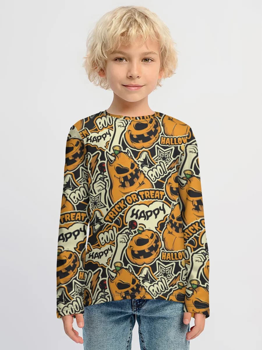 Camiseta Manga Larga de Algodón Niño