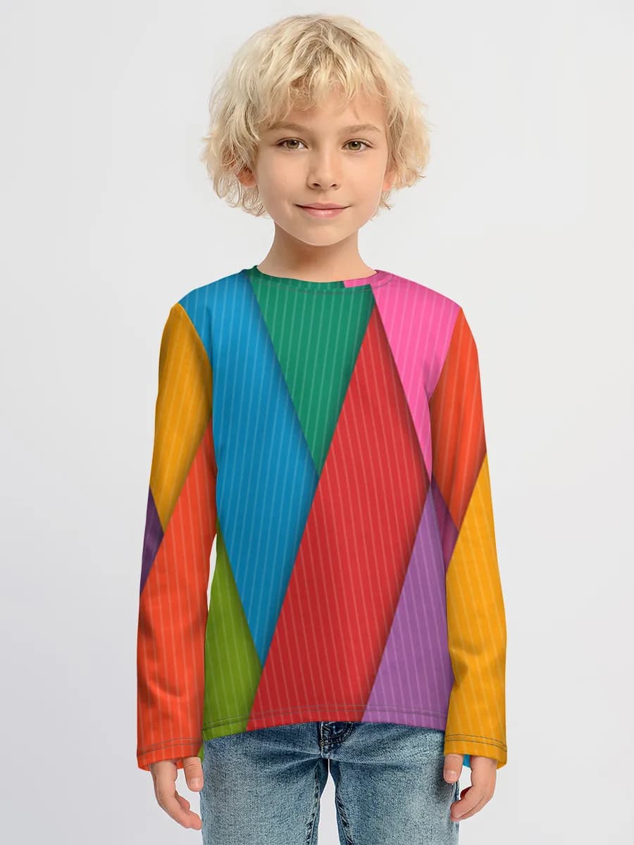 Boys' cotton long sleeve shirt