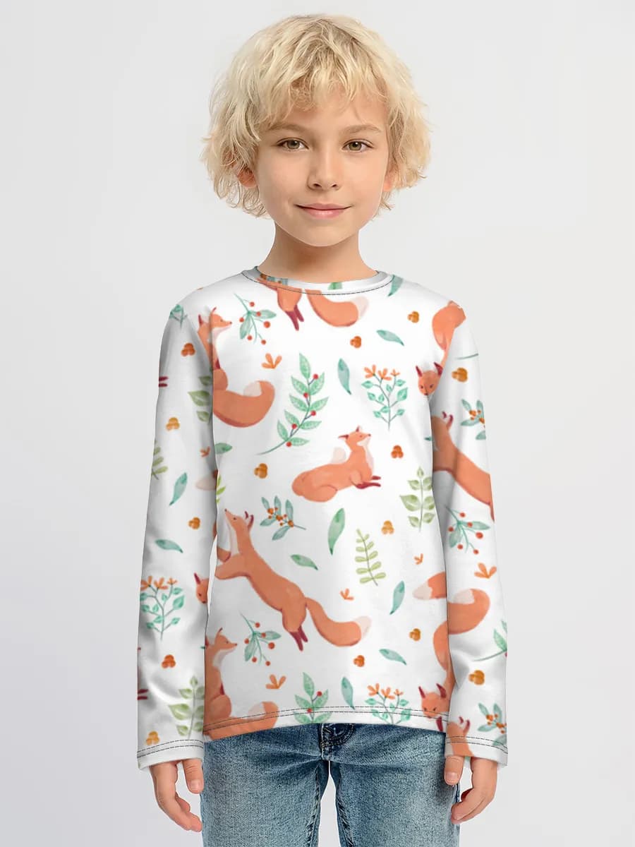 T-shirt manches longues coton garçon