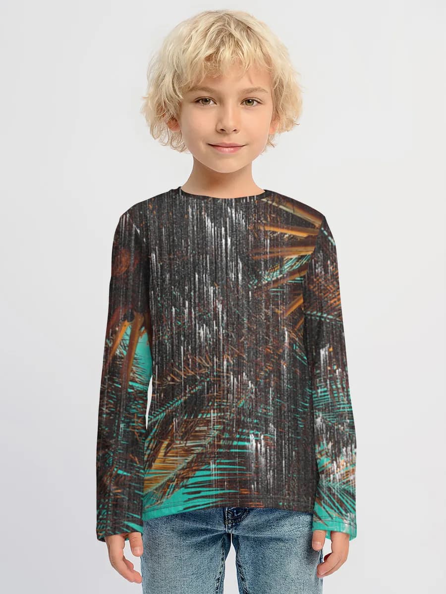 Boys' cotton long sleeve shirt