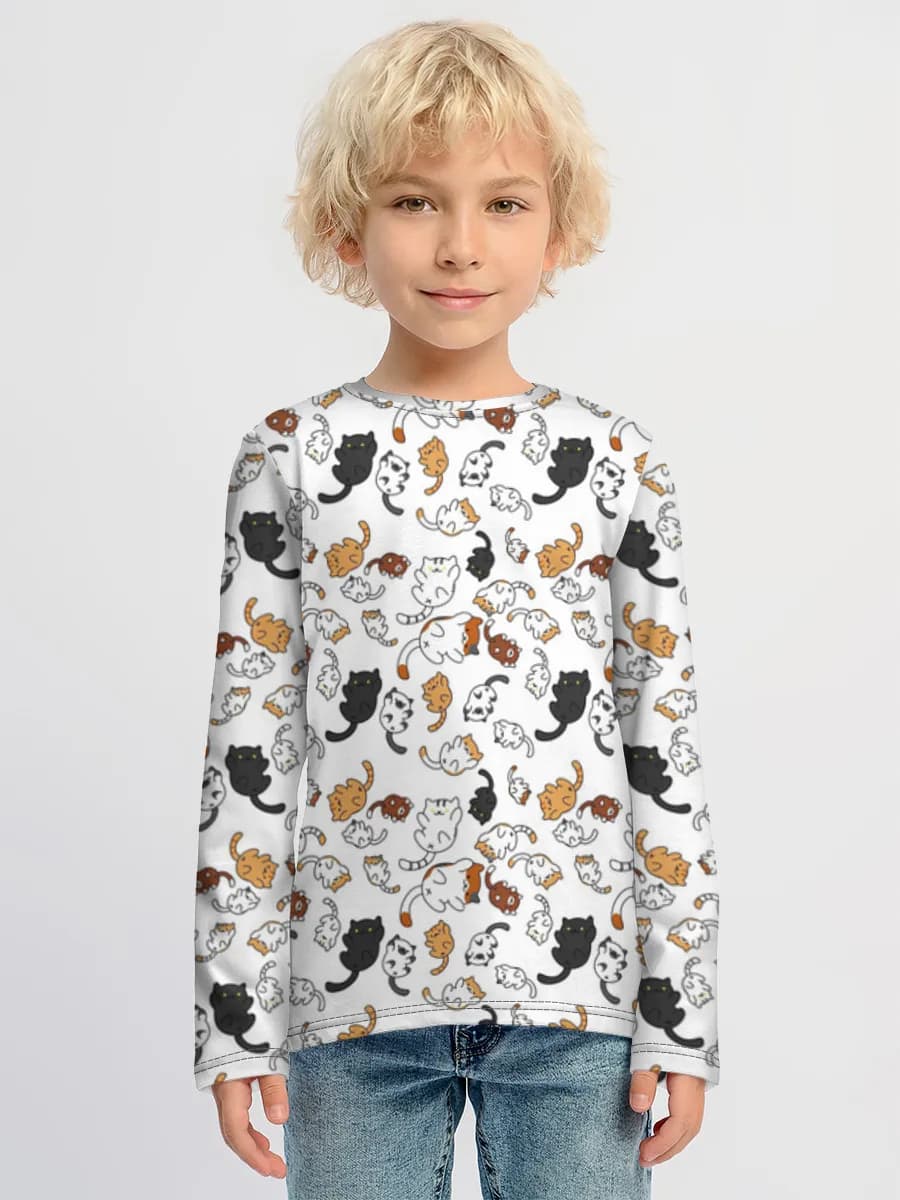 Camiseta Manga Larga de Algodón Niño