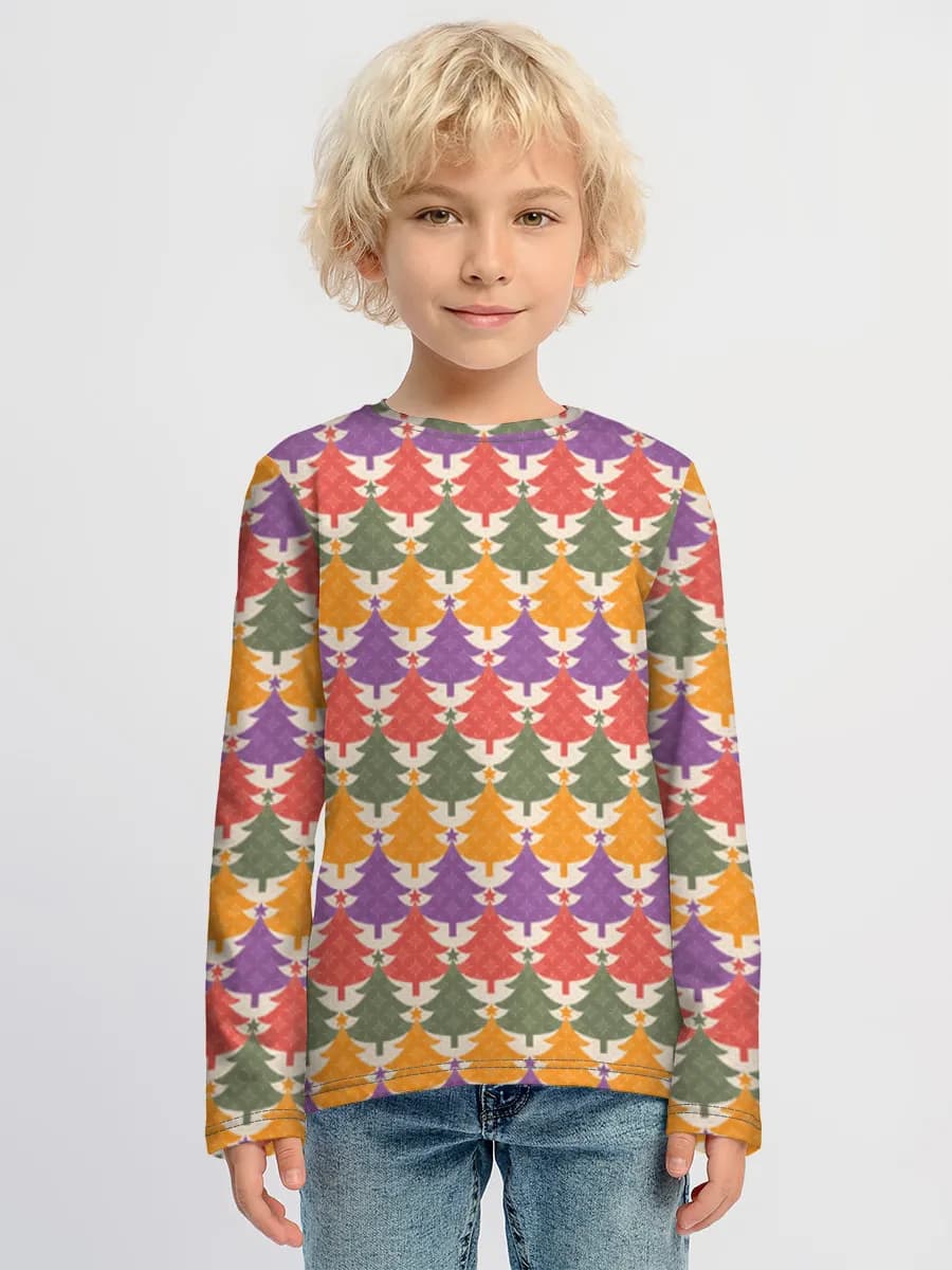 Boys' cotton long sleeve shirt
