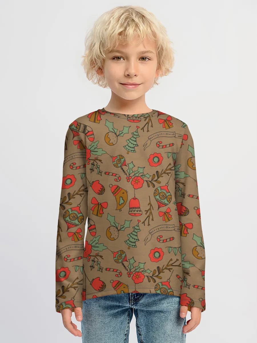 T-shirt manches longues coton garçon
