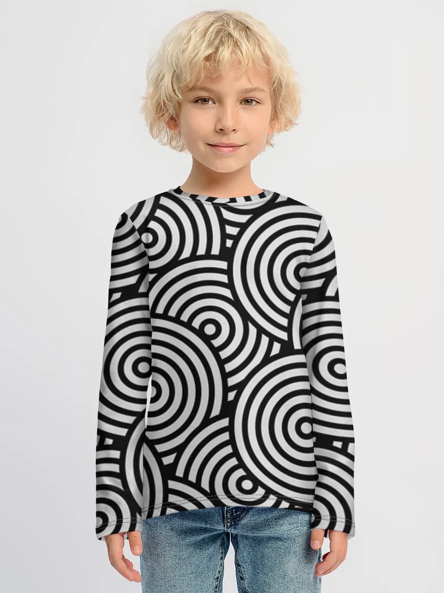 Boys' cotton long sleeve shirt