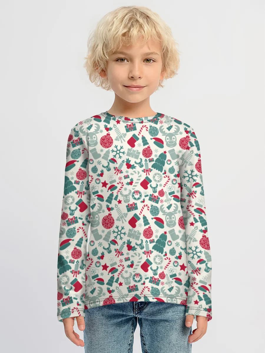 Boys' cotton long sleeve shirt