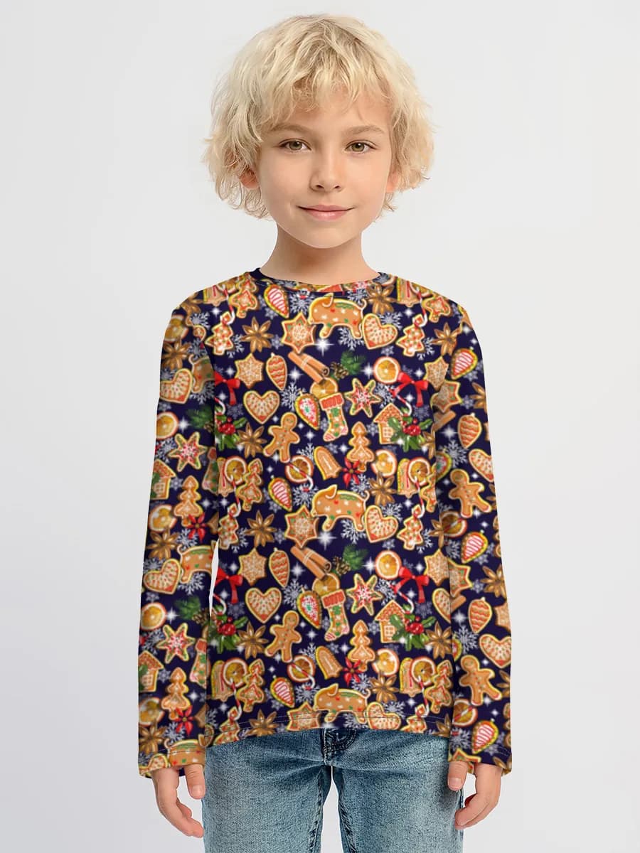 Boys' cotton long sleeve shirt