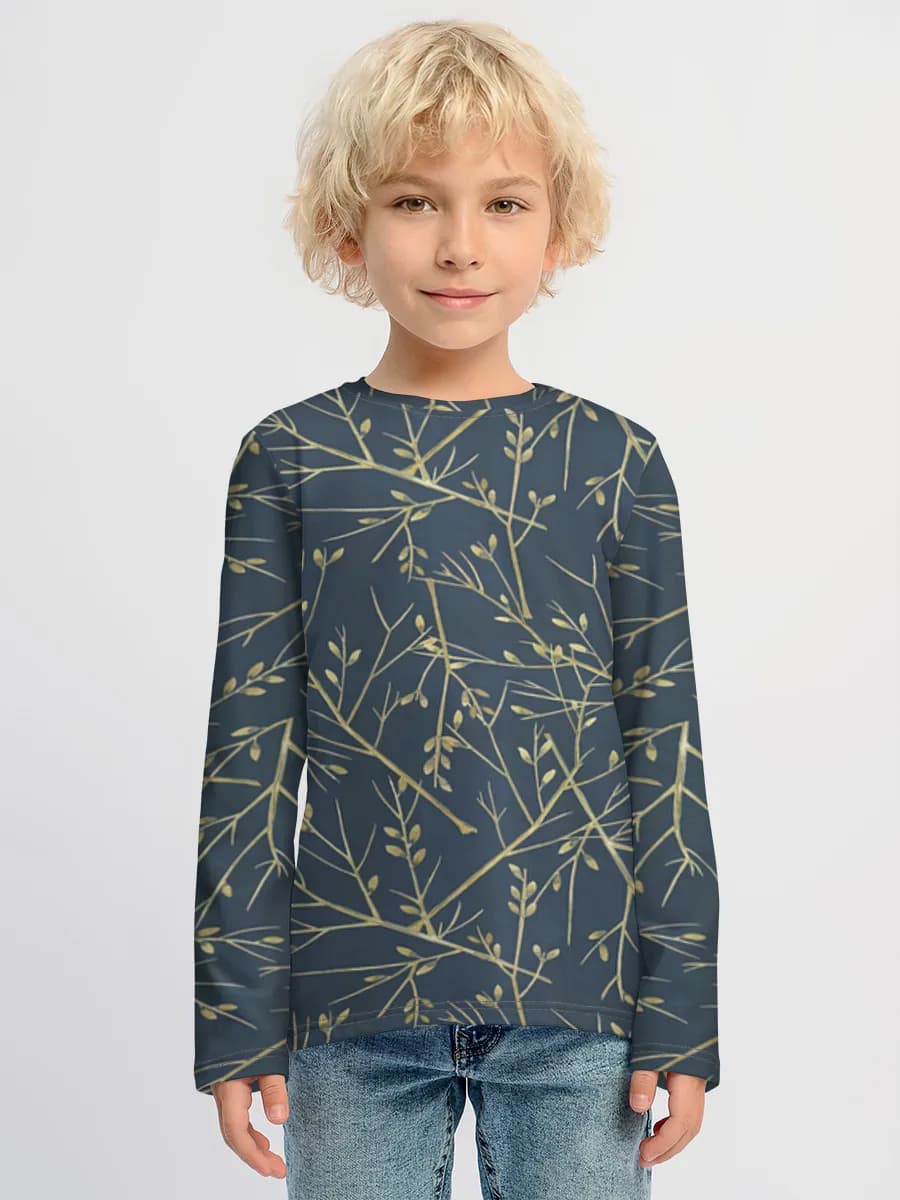 Camiseta Manga Larga de Algodón Niño