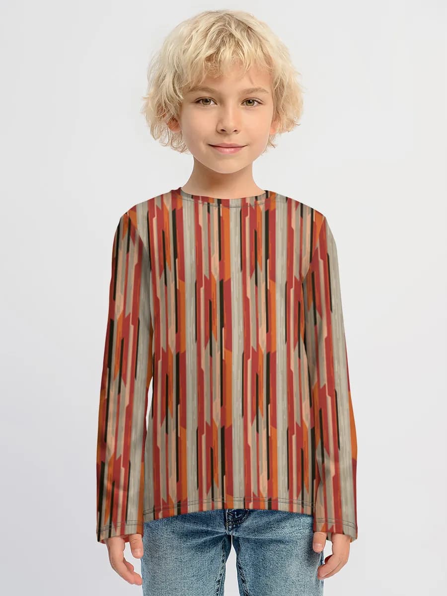 Boys' cotton long sleeve shirt