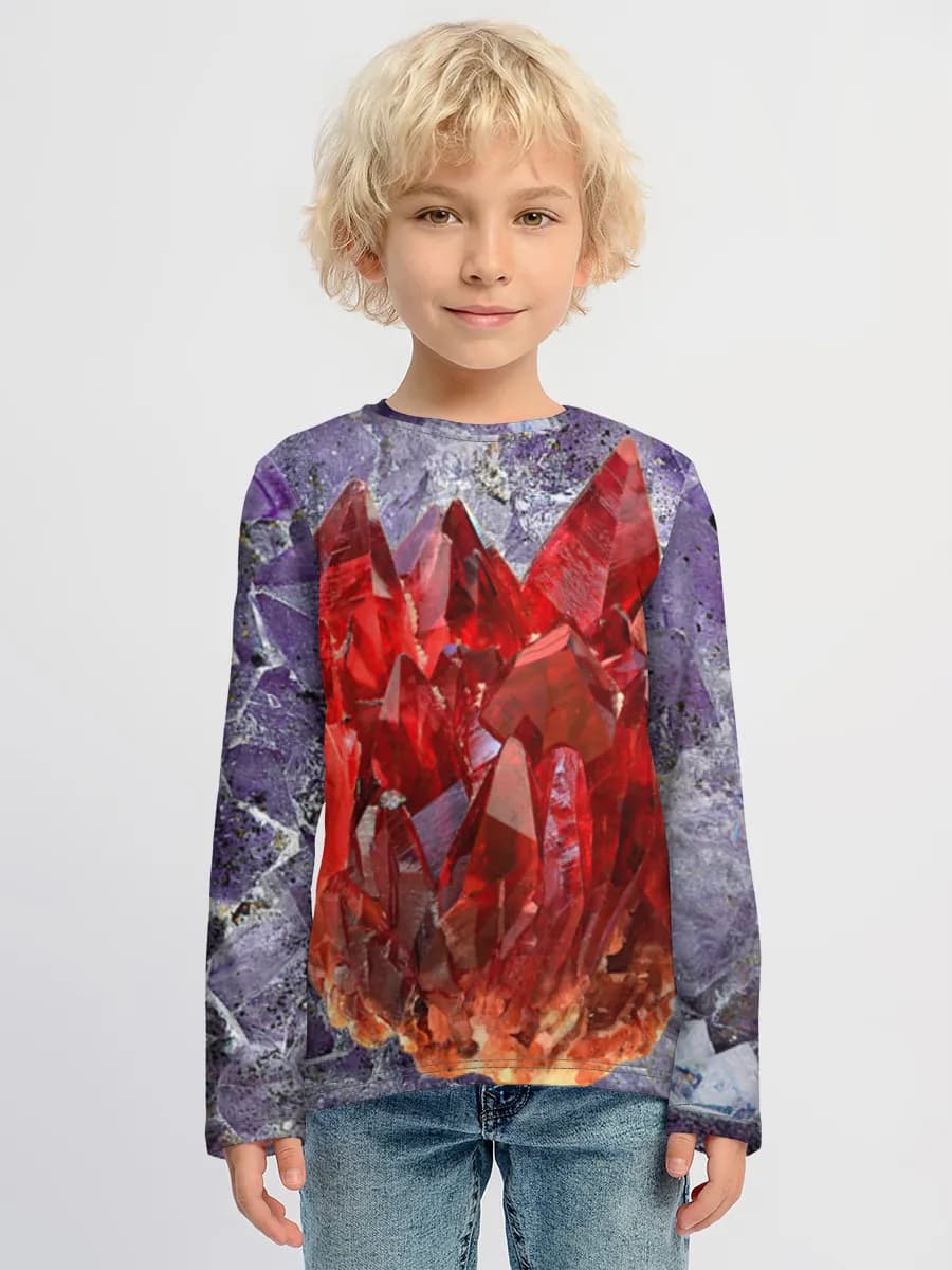 Boys' cotton long sleeve shirt