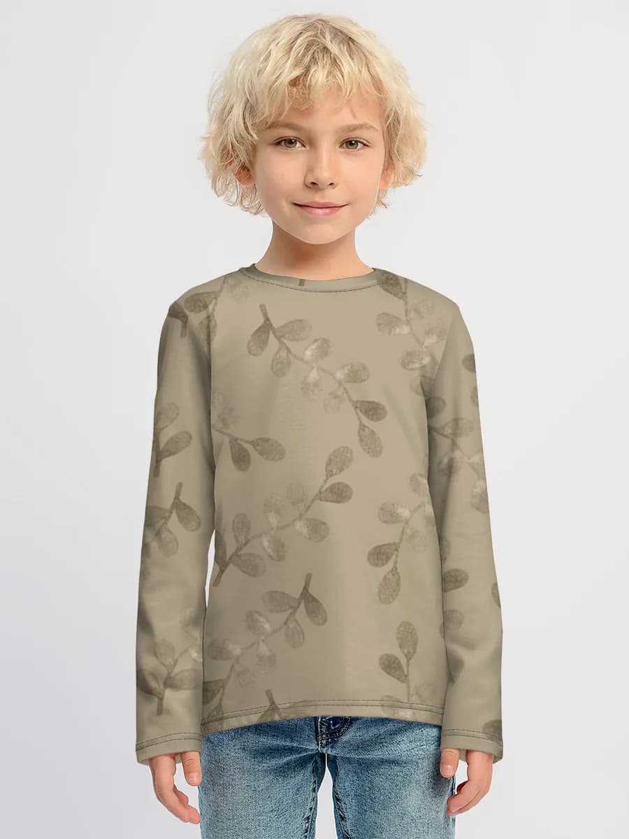 Baumwoll-Langarmshirt Jungen