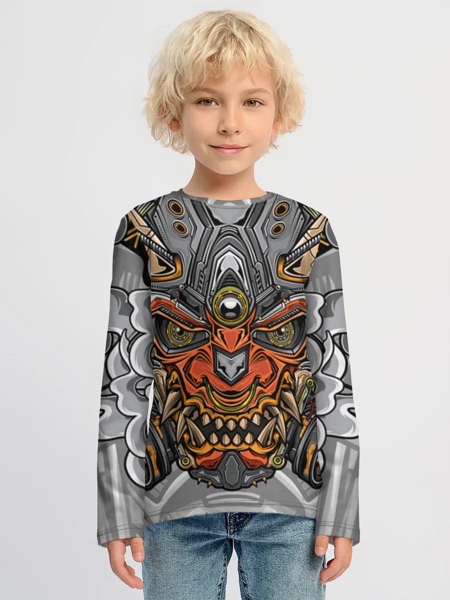 Baumwoll-Langarmshirt Jungen