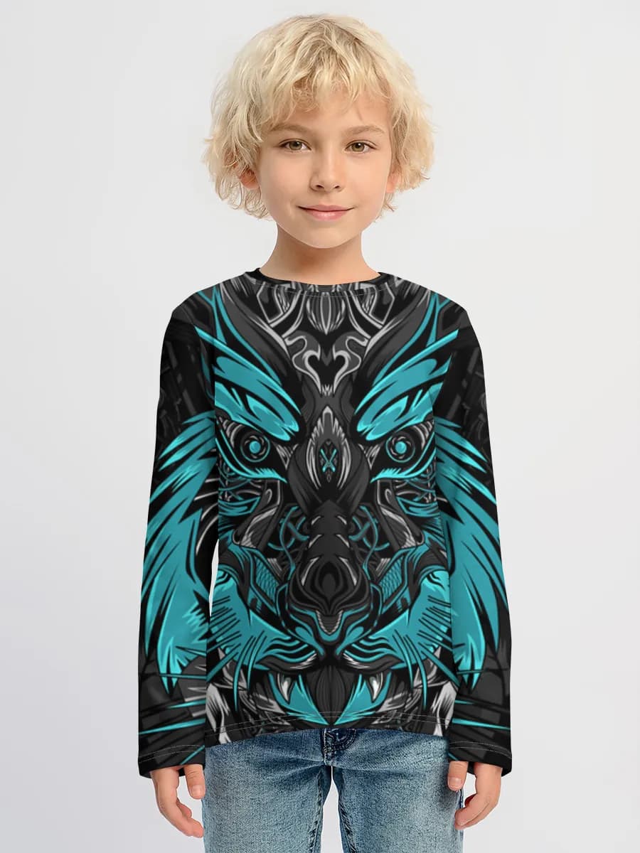 Boys' cotton long sleeve shirt