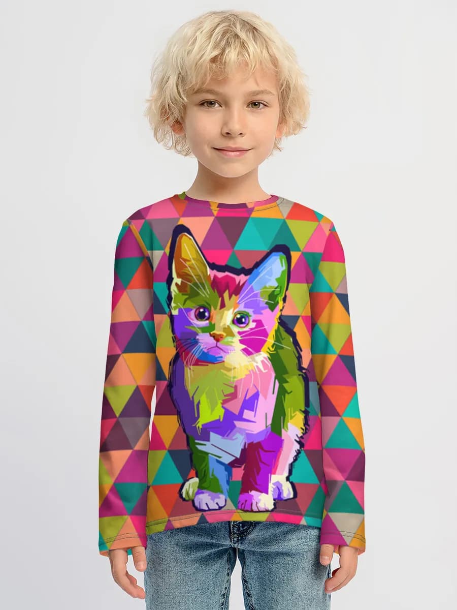 Boys' cotton long sleeve shirt