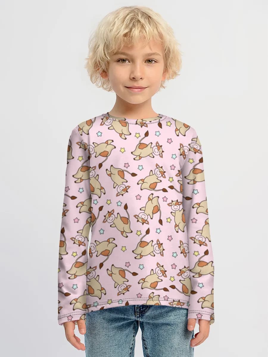 Boys' cotton long sleeve shirt