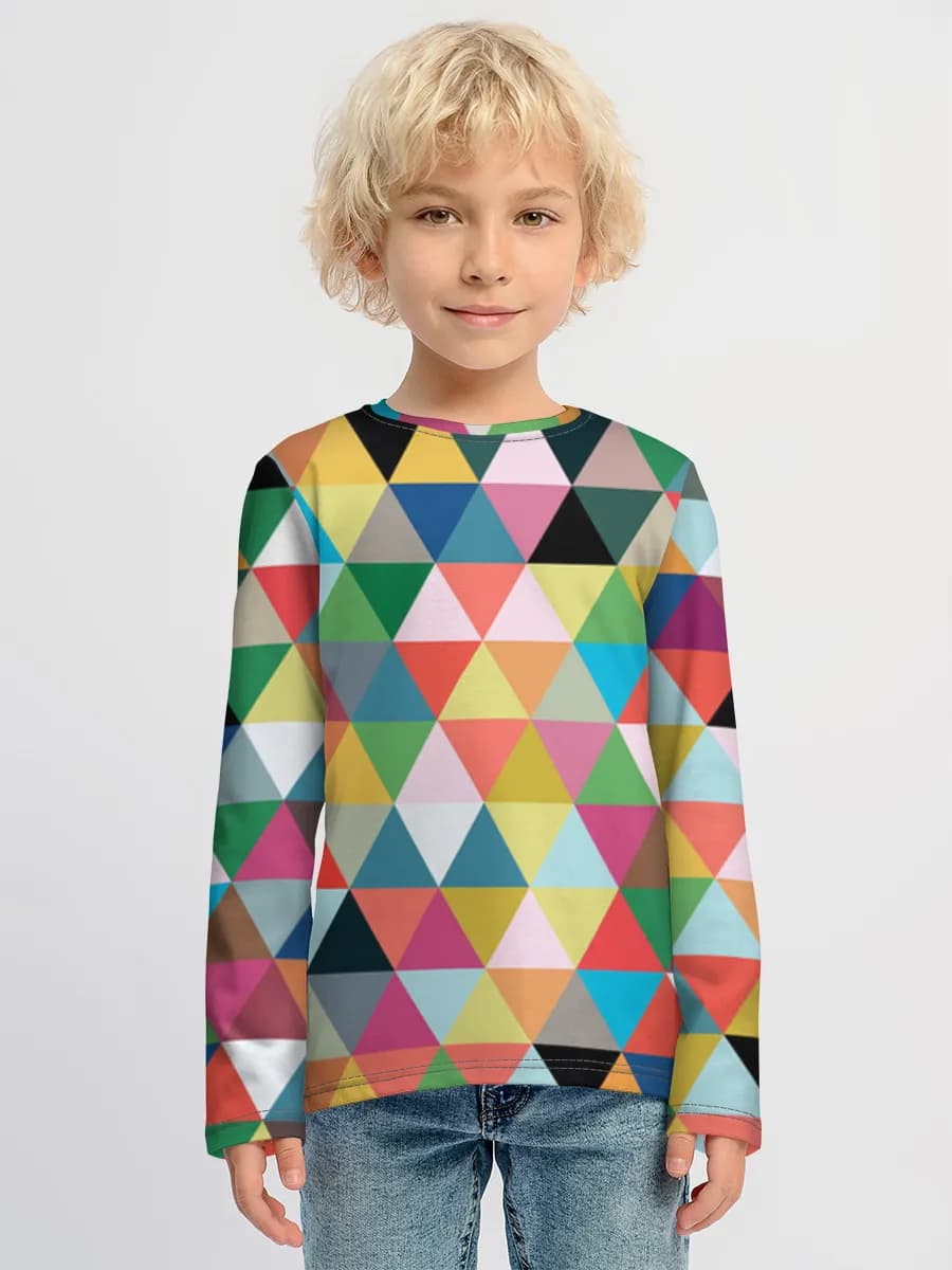 Baumwoll-Langarmshirt Jungen