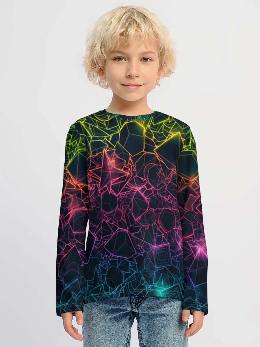 Boys' cotton long sleeve shirt