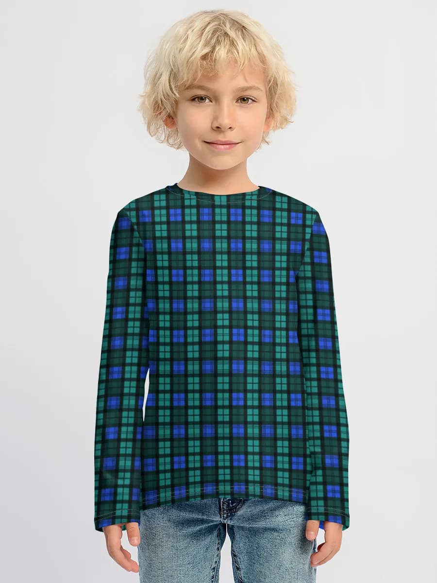 Boys' cotton long sleeve shirt