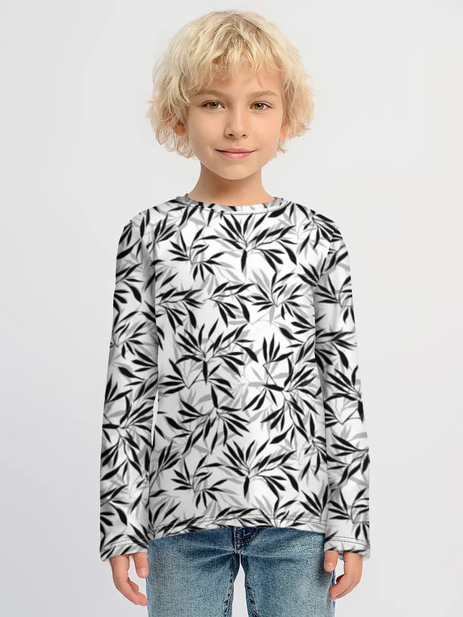 Boys' cotton long sleeve shirt