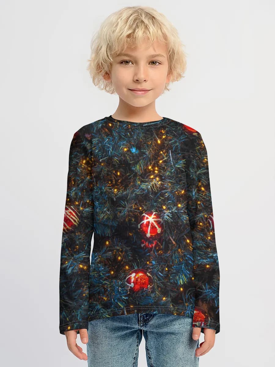 Boys' cotton long sleeve shirt