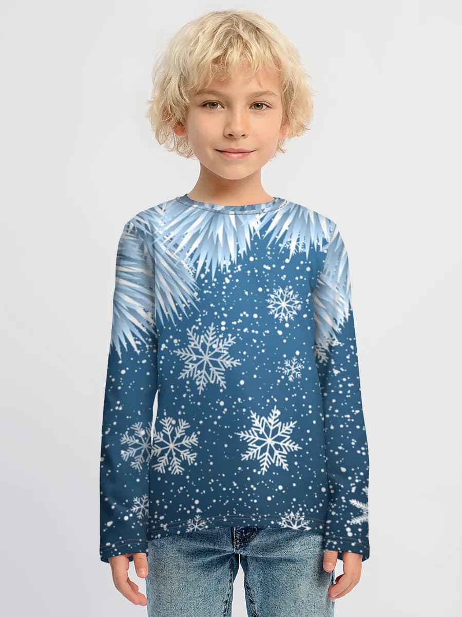 Boys' cotton long sleeve shirt