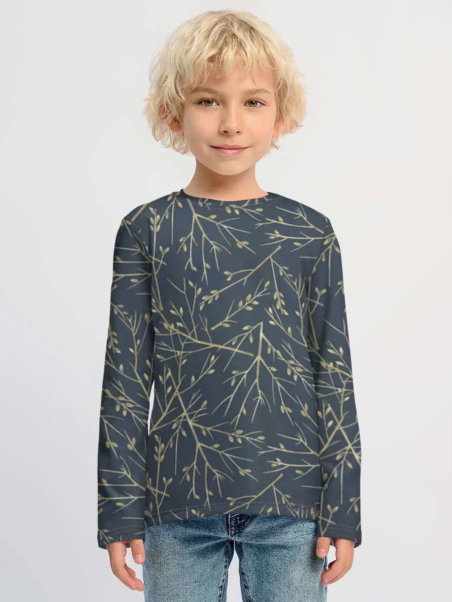 Camiseta Manga Larga de Algodón Niño