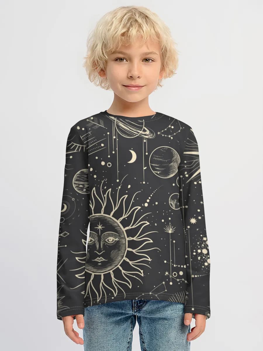 Boys' cotton long sleeve shirt